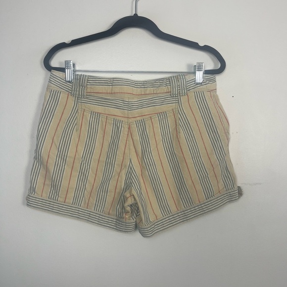DAUGHTERS OF THE LIBERATION striped linen blend anthropologie nautical shorts 04 - Picture 4 of 6